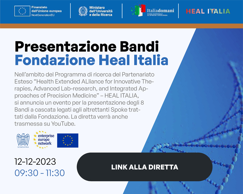 Presentazione Bandi Fondazione HEAL Italia - 07/12/2023