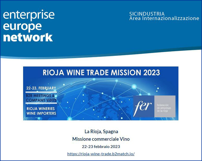 La Rioja, Spagna Missione commerciale Vino | 22-23 febbraio - 31/01/2023