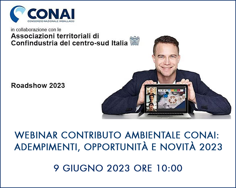 Webinar CONAI – Contributo ambientale Conai: adempimenti, opportunità e novità per il 2023 - 06/06/2023