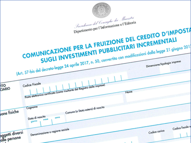 Bonus Pubblicità 2022: Credito d`imposta per investimenti pubblicitari - 02/03/2022